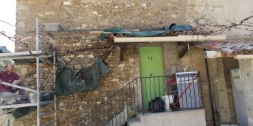 Façade après décroutage des pierres