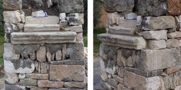 Reconstruction d'un oratoire - Saint-Saturnin