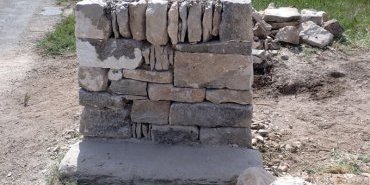 Reconstruction d'un oratoire - Saint-Saturnin