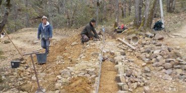 Réhabilitation d'un sentier au Colorado Provençal - Rustrel