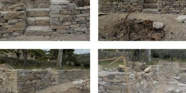 Mur de soutènement, mur double parement - Viens