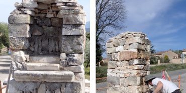 Reconstruction d'un oratoire - Saint-Saturnin