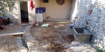 Aménagement en cours - Cuisine d'extérieur