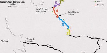 Les travaux suivent la topographie des lieux
